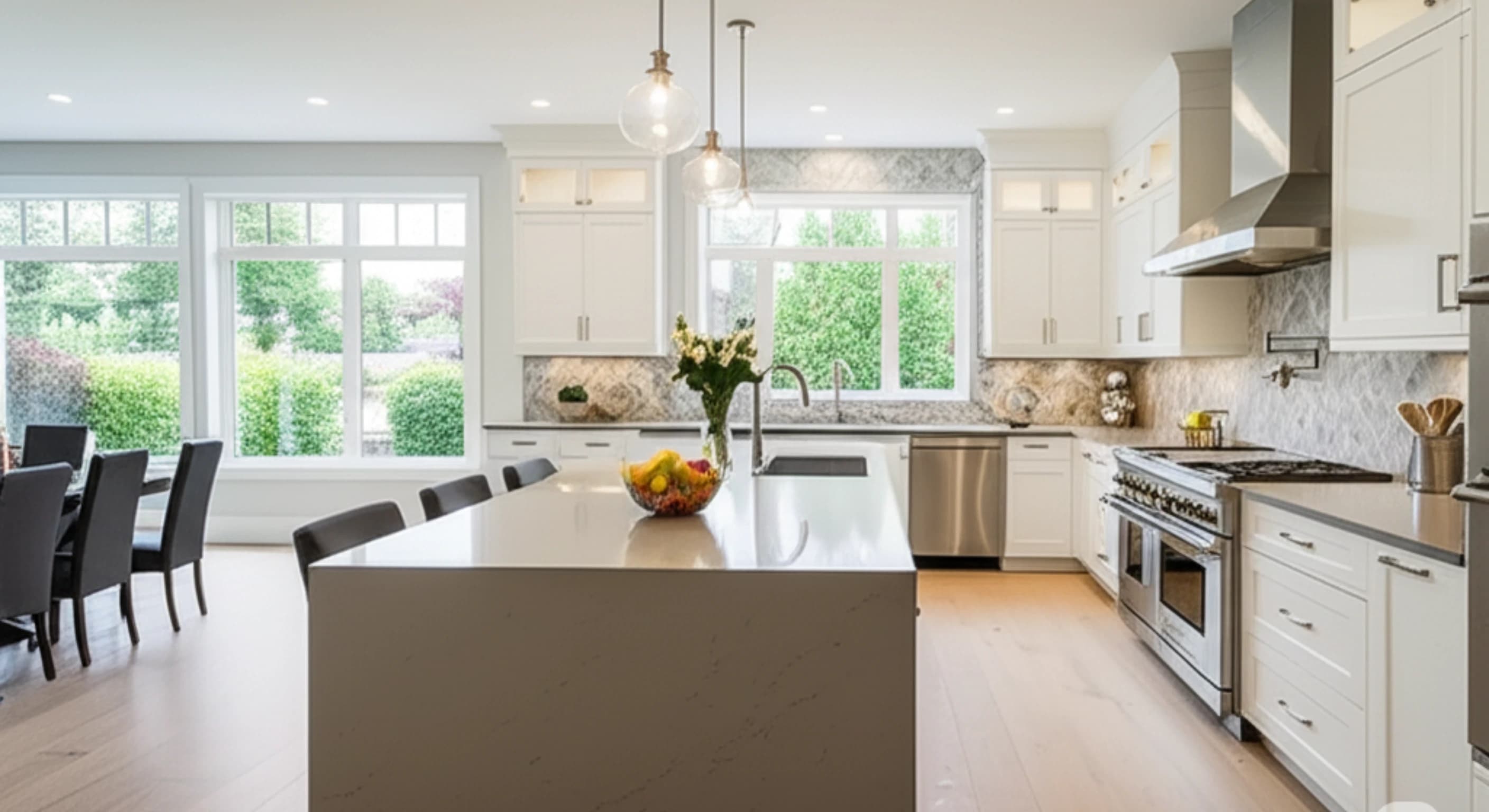 A stunning, professionally renovated modern kitchen by Pomo Build