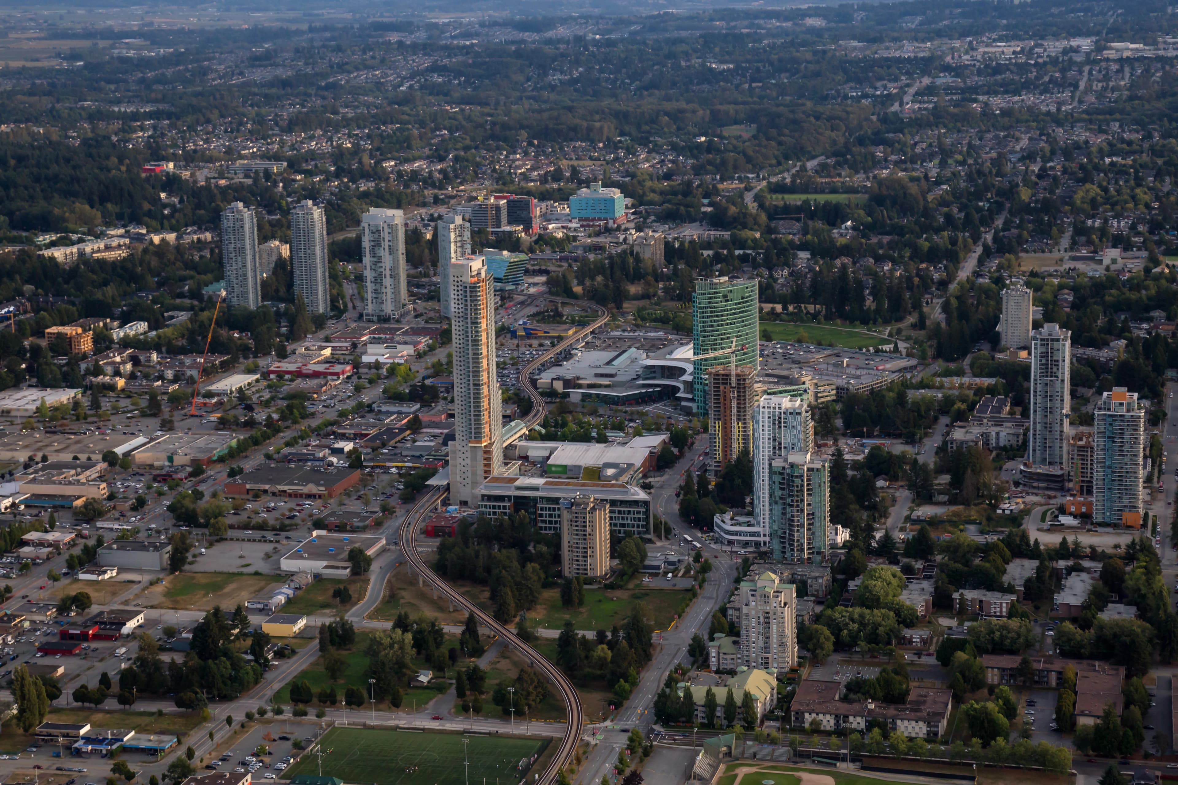 A beautiful, modern single-family home in a new suburban development in South Surrey.
