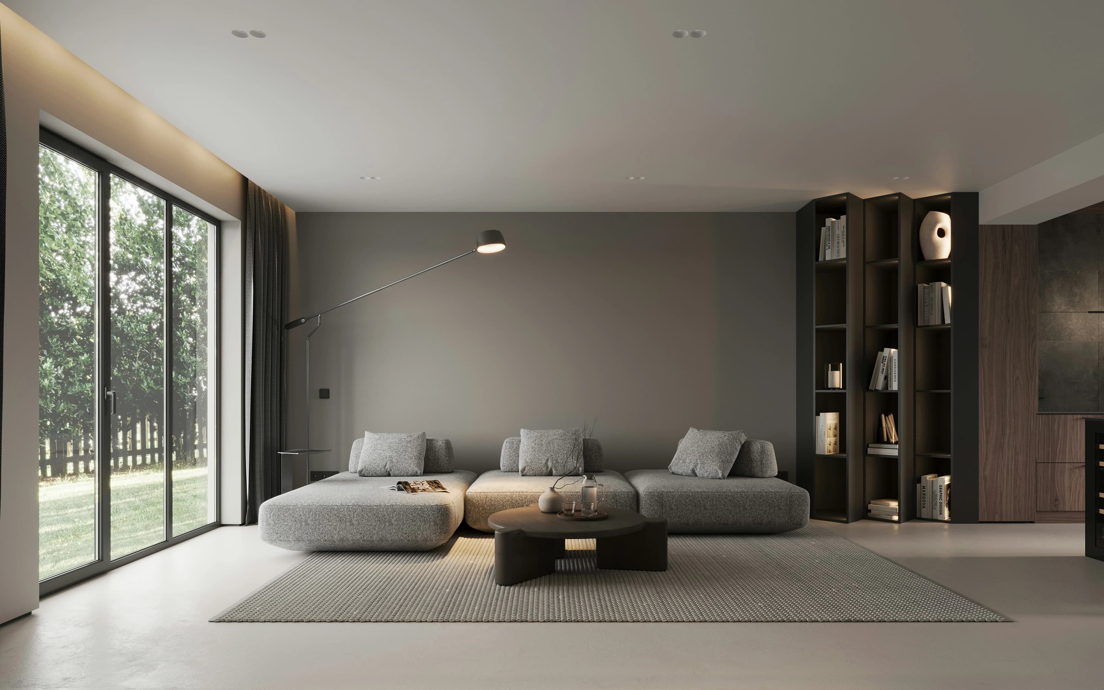A home mid-renovation, showing the transition from old to new.